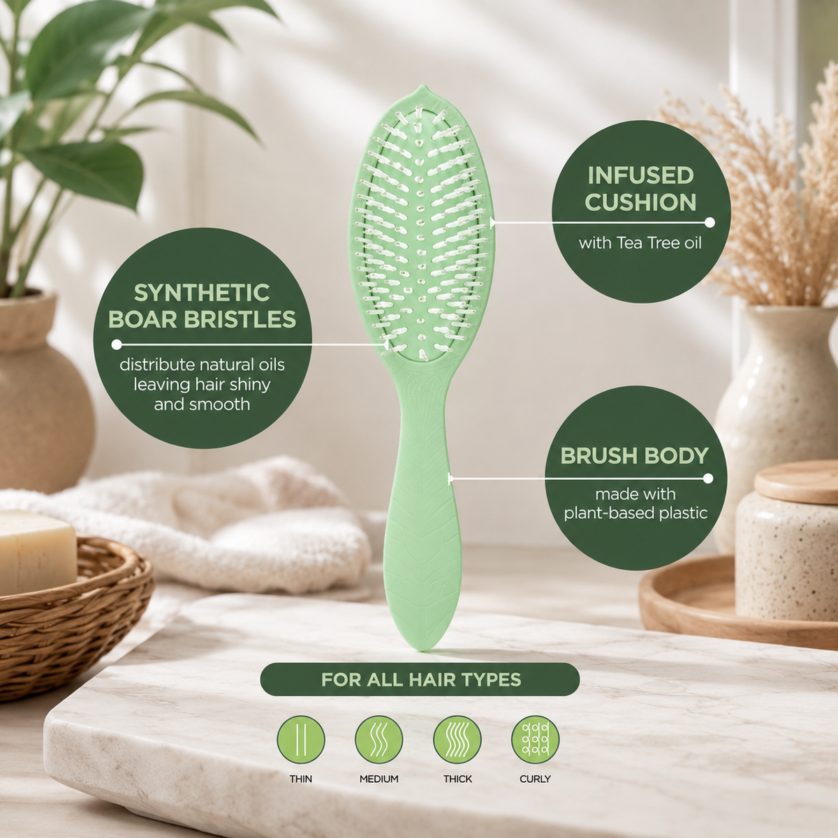 5-Pack Treatment & Shine Hair Brush