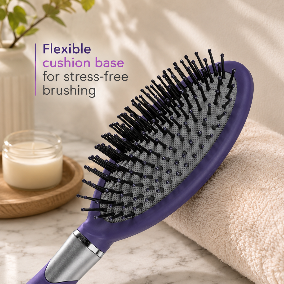 3-Pack Smooth Detangling Cushion Brush