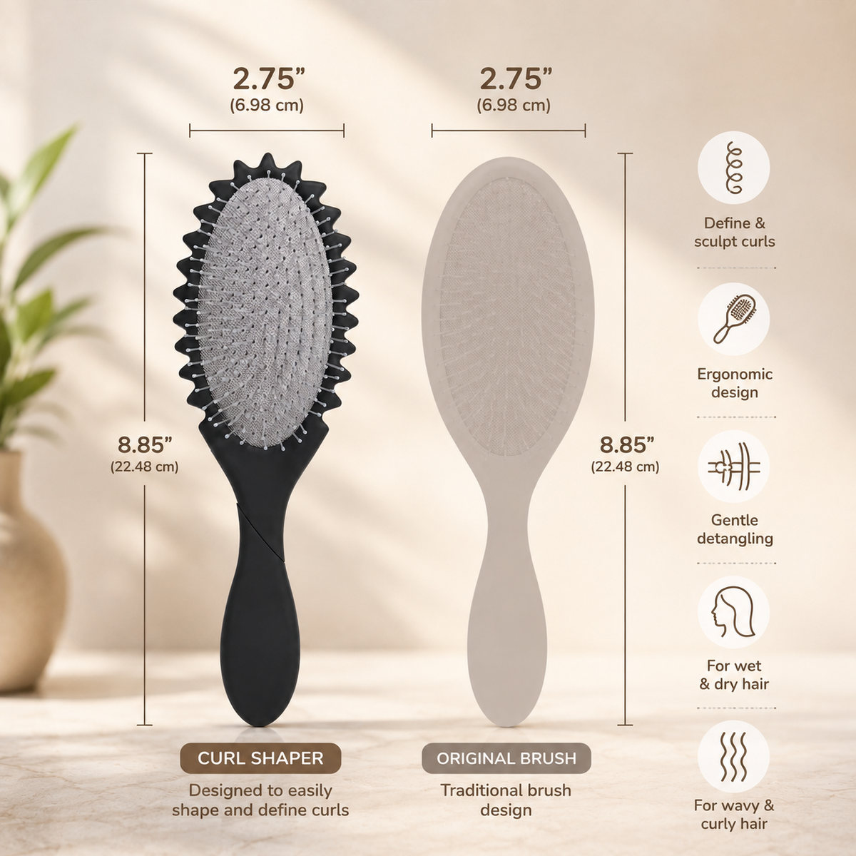 3-in-1 Curl Shaping Brush