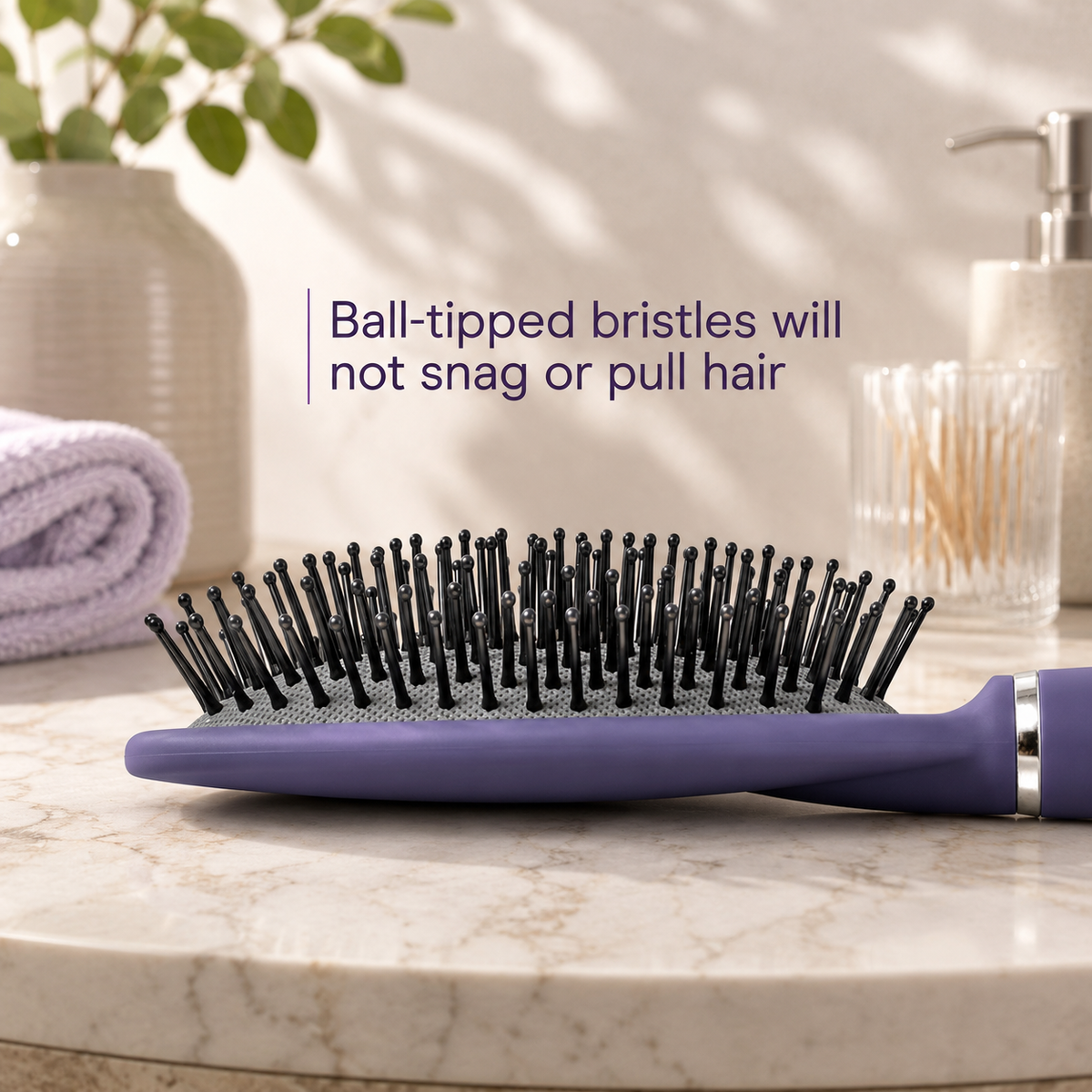 3-Pack Smooth Detangling Cushion Brush
